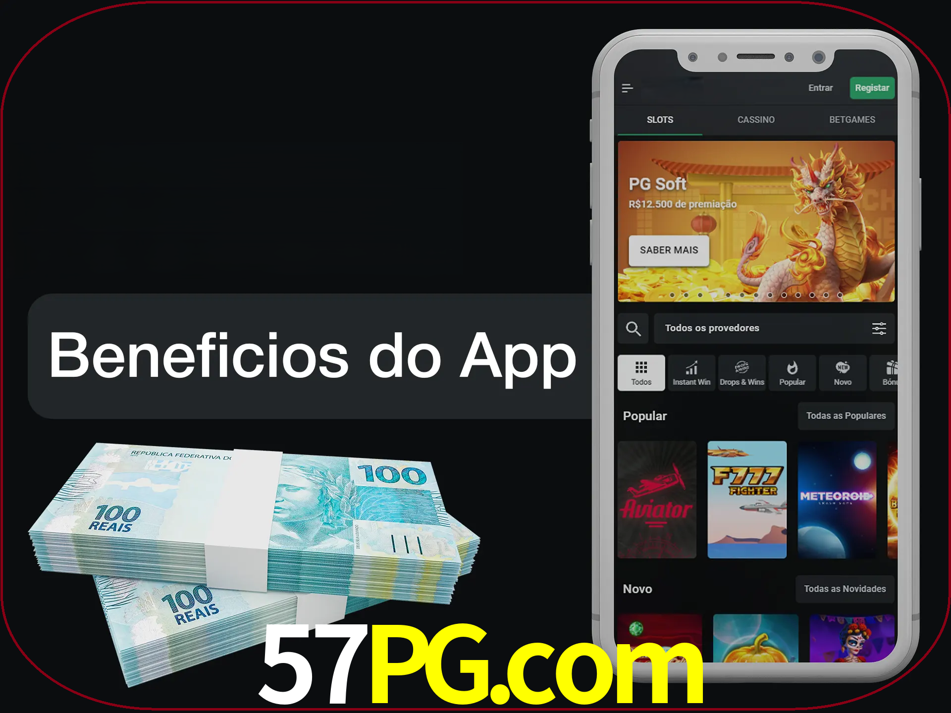 Obtenha todos os benefícios usando o aplicativo.