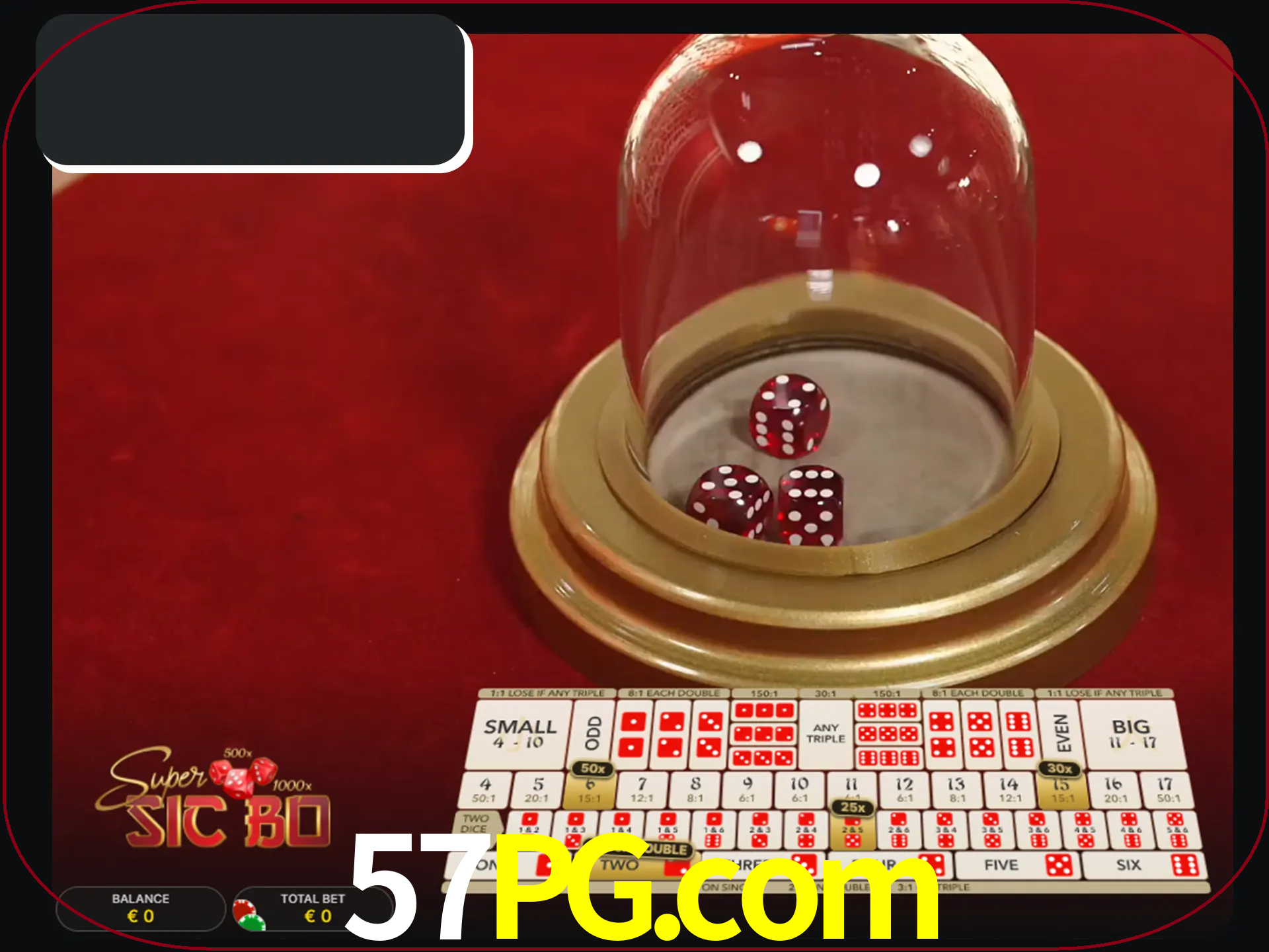 Deixe os dados ao seu lado nos jogos da Sic Bo.