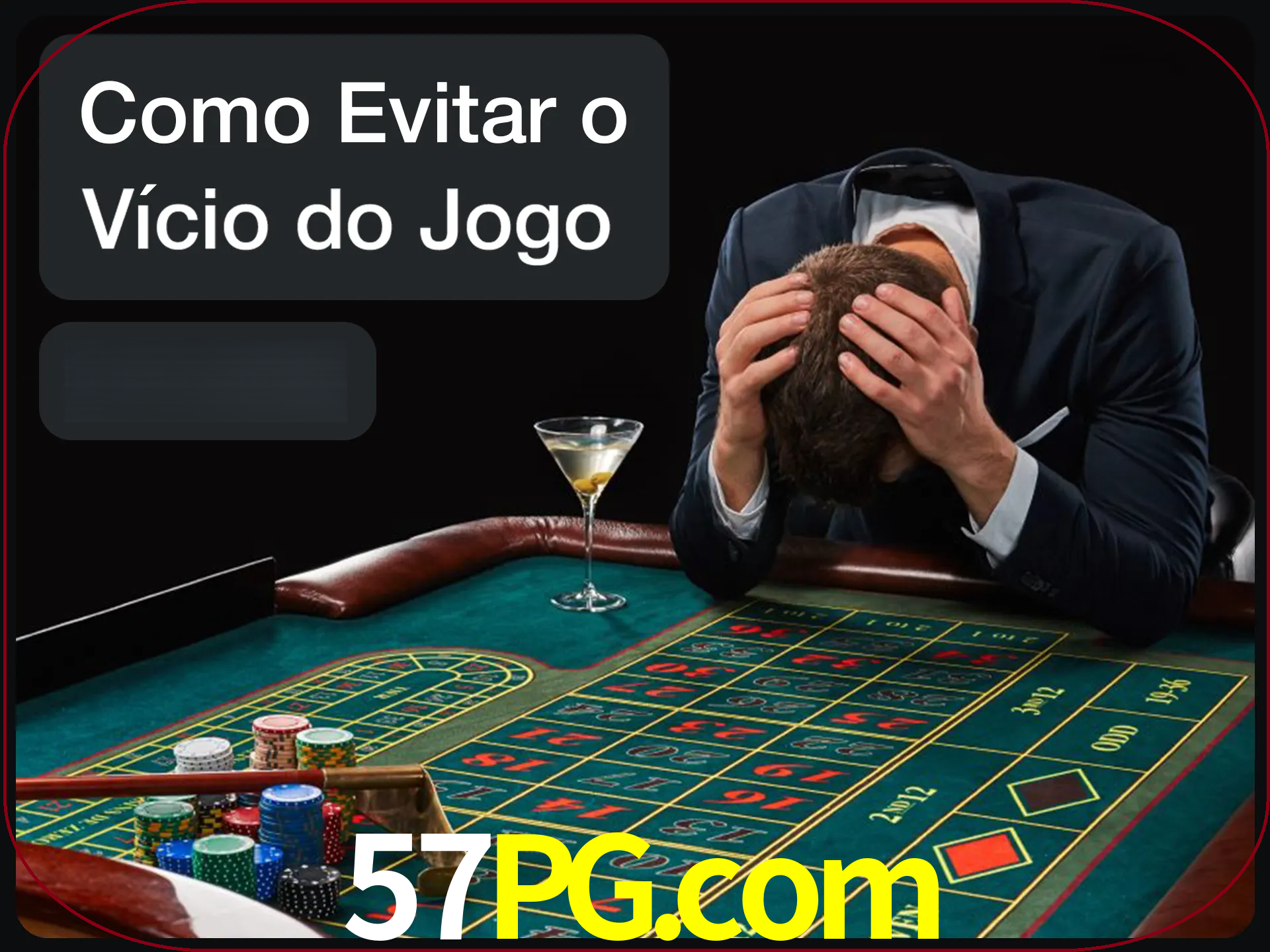 Você é responsável por cada uma de suas apostas.